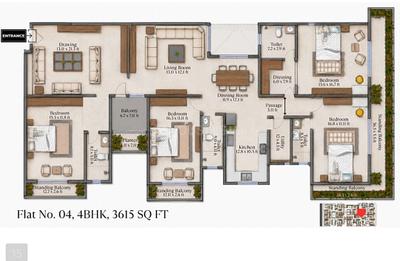 Image of 3600 Sq.ft 3 BHK Apartment / Flat for sale in Bharatnagar, Nagpur for Rs. 28000000