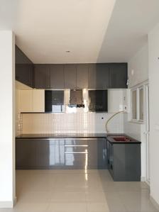 Kitchen Image of 760 Sq.ft 1 BHK Apartment / Flat for rent in Adarsh Greens, Kogilu Bengaluru for Rs. 25000