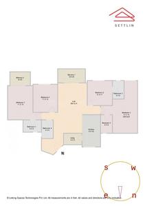 Image of 2223 Sq.ft 4 BHK Apartment / Flat for sale in Agrahara, Bengaluru for Rs. 29500000