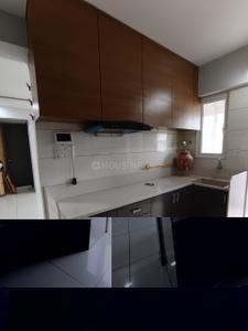 Kitchen Image of 1050 Sq.ft 3 BHK Apartment / Flat for rent in J CON Shubh Gruh, Tulsi Park Rajkot for Rs. 25000
