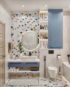 Bathroom Image of 2100 Sq.ft 3 BHK Apartment / Flat for rent in Man Royal Platinum, Vijay Nagar Indore for Rs. 23000