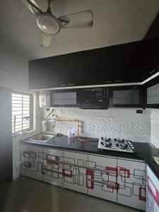 Kitchen Image of 1350 Sq.ft 2 BHK Apartment / Flat for rent in Satyamev Famosa, Sargasan Gandhinagar for Rs. 26000