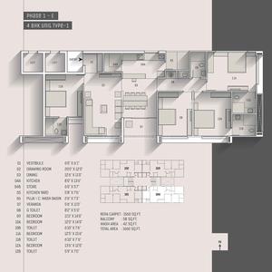 Image of 1250 Sq.ft 3 BHK Apartment / Flat for sale in Addor Cloud 9, Ambawadi, Ahmedabad for Rs. 23000000