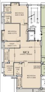 Image of 1441 Sq.ft 3 BHK Apartment / Flat for sale in Bhowanipore, Kolkata for Rs. 18400000