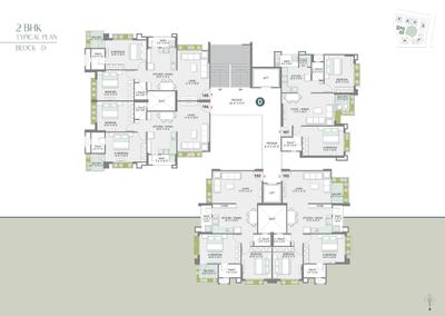 Image of 1425 Sq.ft 2 BHK Apartment / Flat for sale in Althan, Surat for Rs. 6412500