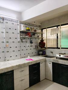 Kitchen Image of 700 Sq.ft 1 BHK Apartment / Flat for rent in Ghatlodiya Ahmedabad for Rs. 15000