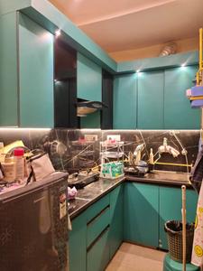 Kitchen Image of 367 Sq.ft 1 BHK Builder Floor for rent in Dwarka Mor New Delhi for Rs. 22000