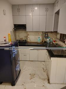 Kitchen Image of 650 Sq.ft 1 BHK Builder Floor for rent in DDA Akshardham Apartments, Sector 19 Dwarka New Delhi for Rs. 23000