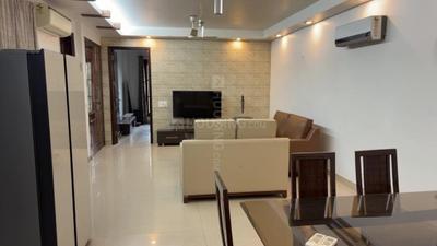 Living Room Image of 1800 Sq.ft 3 BHK Builder Floor for rent in Lajpat Nagar New Delhi for Rs. 125000