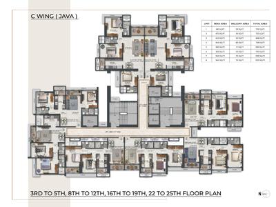 Image of 1500 Sq.ft 3 BHK Apartment / Flat for sale in Malad East, Mumbai for Rs. 25800000