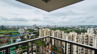 Balcony Image of 1850 Sq.ft 3 BHK Apartment / Flat for rent in Rahul Downtown, Punawale Pune for Rs. 30009
