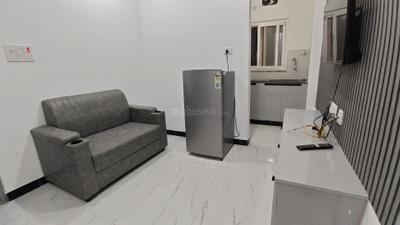 Living Room Image of 650 Sq.ft 1 BHK Apartment / Flat for rent in Kondapur Hyderabad for Rs. 27000