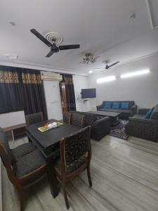 Living Room Image of 1800 Sq.ft 3 BHK Builder Floor for rent in Lajpat Nagar New Delhi for Rs. 70000