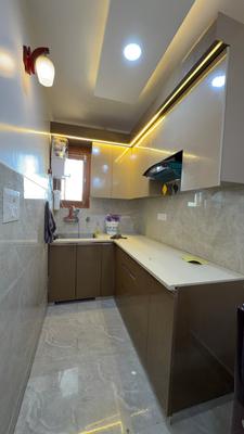 Kitchen Image of 450 Sq.ft 1 BHK Builder Floor for rent in Dwarka Mor New Delhi for Rs. 16500
