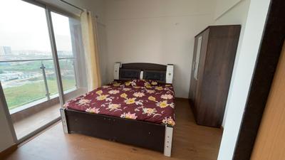 Bedroom Image of 810 Sq.ft 2 BHK Duplex for rent in Gera World Of Joy, Upper Kharadi Pune for Rs. 40000