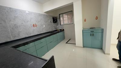 Kitchen Image of 1006 Sq.ft 3 BHK Apartment / Flat for rent in Gini Vivante, Kiwale Pune for Rs. 38000