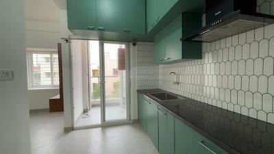 Kitchen Image of 654 Sq.ft 1 BHK Apartment / Flat for rent in K R Puram Bengaluru for Rs. 20000