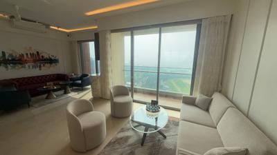Living Room Image of 1200 Sq.ft 3 BHK Apartment / Flat for rent in Piramal Mahalaxmi, Worli Mumbai for Rs. 350000