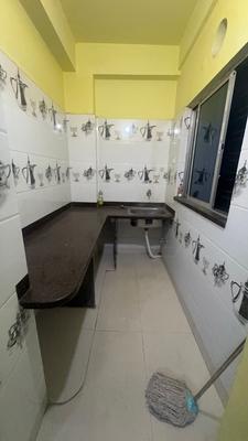 Kitchen Image of 1150 Sq.ft 3 BHK Apartment / Flat for rent in Keshtopur Kolkata for Rs. 17000