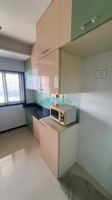 Kitchen Image of 1050 Sq.ft 3 BHK Apartment / Flat for rent in Prem Tower, Goregaon West Mumbai for Rs. 100000