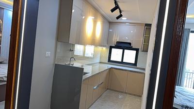 Kitchen Image of 950 Sq.ft 2 BHK Apartment / Flat for sale in Keshupura Jaipur for Rs. 4100000