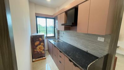 Kitchen Image of 400 Sq.ft 1 BHK Builder Floor for rent in Scheme No 113 Indore for Rs. 22500