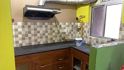 Kitchen Image of 720 Sq.ft 2 BHK Apartment / Flat for rent in Alcove New Kolkata, Serampore Hooghly for Rs. 16500