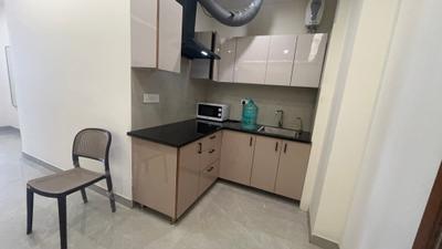 Kitchen Image of 1000 Sq.ft 1 BHK Builder Floor for rent in Sector 39 Gurgaon for Rs. 35000