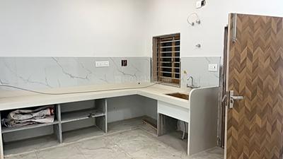 Kitchen Image of 1800 Sq.ft 3 BHK Independent House for rent in Ridmalsar Purohitan Bikaner for Rs. 30000