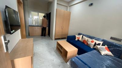Living Room Image of 250 Sq.ft 1 BHK Penthouse for rent in Sakar Elite Apex, Mahalakshmi Nagar Indore for Rs. 20000