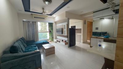 Living Room Image of 600 Sq.ft 2 BHK Apartment / Flat for rent in Airoli Navi Mumbai for Rs. 65000
