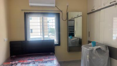 Bedroom Image of 600 Sq.ft 1 BHK Apartment / Flat for rent in Madhapur Hyderabad for Rs. 32000