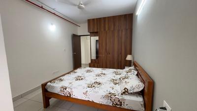 Bedroom Image of 1460 Sq.ft 3 BHK Apartment / Flat for rent in UKN Belvedere By UKN Airport District Phase 1, Navarathna Agrahara Bengaluru for Rs. 60000