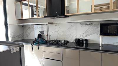Kitchen Image of 2018 Sq.ft 3 BHK Apartment / Flat for sale in M3M Skywalk, Sector 74 Gurgaon for Rs. 35300000