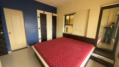 Bedroom Image of 585 Sq.ft 1 BHK Apartment / Flat for rent in Cosmos Jewels, Thane West Thane for Rs. 25000