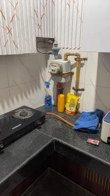 Kitchen Image of 190 Sq.ft 1 RK Apartment / Flat for rent in Sector 128 Noida for Rs. 18000