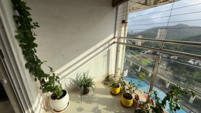Balcony Image of 1040 Sq.ft 2 BHK Apartment / Flat for sale in Rosa Bella, Hiranandani Estate Thane for Rs. 15500000