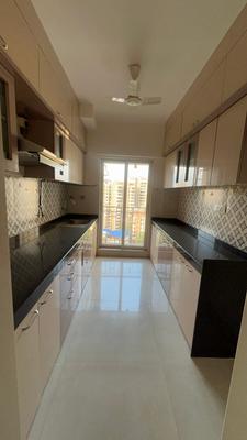 Kitchen Image of 850 Sq.ft 2 BHK Apartment / Flat for rent in STG Signature Residency, Thane West Thane for Rs. 38000
