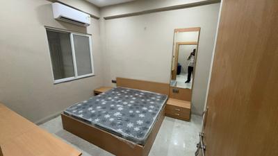 Bedroom Image of 550 Sq.ft 1 BHK Builder Floor for rent in Mahalakshmi Nagar Indore for Rs. 19000