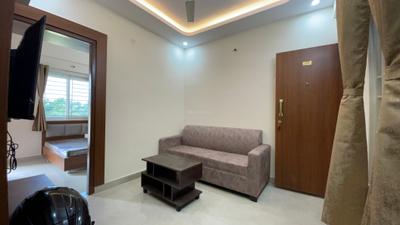 Living Room Image of 760 Sq.ft 1 BHK Apartment / Flat for rent in S.G. Palya Bengaluru for Rs. 26999
