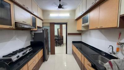 Kitchen Image of 1250 Sq.ft 2 BHK Apartment / Flat for rent in Beverly Park, Nerul Navi Mumbai for Rs. 80000
