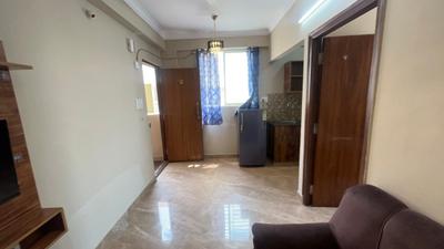 Living Room Image of 550 Sq.ft 1 BHK Apartment / Flat for rent in BTM Layout Bengaluru for Rs. 23999