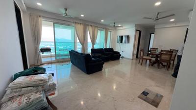 Living Room Image of 1550 Sq.ft 3.5 BHK Apartment / Flat for rent in Aurum Q Islands R4, Ghansoli Navi Mumbai for Rs. 120000