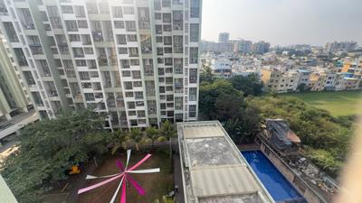 Balcony Image of 920 Sq.ft 2 BHK Apartment / Flat for rent in Chandrarang Basileo, Pimple Gurav Pune for Rs. 35000