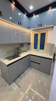 Kitchen Image of 650 Sq.ft 1 BHK Apartment / Flat for sale in Indirapuram Ghaziabad for Rs. 4500000