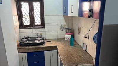 Kitchen Image of 950 Sq.ft 3 BHK Apartment / Flat for sale in Khanpur New Delhi for Rs. 5000000