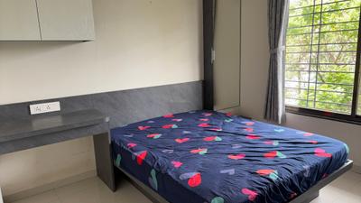 Bedroom Image of 1050 Sq.ft 2 BHK Apartment / Flat for rent in Suyog Space, Wakad Pune for Rs. 40000