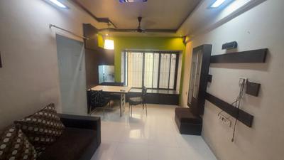 Living Room Image of 800 Sq.ft 1 BHK Apartment / Flat for rent in Nyati Shubharambh Complex, Thane West Thane for Rs. 30000