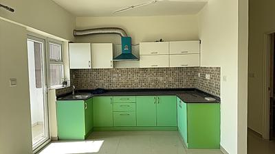 Kitchen Image of 1000 Sq.ft 2 BHK Apartment / Flat for rent in Nitesh Hyde Park Phase II, Hulimavu Bengaluru for Rs. 37500