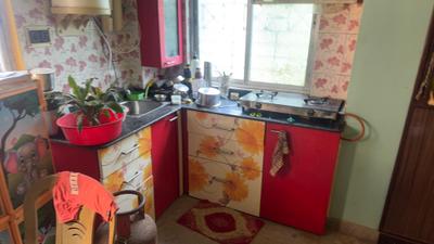 Kitchen Image of 550 Sq.ft 1 BHK Builder Floor for rent in Haltu Kolkata for Rs. 15000